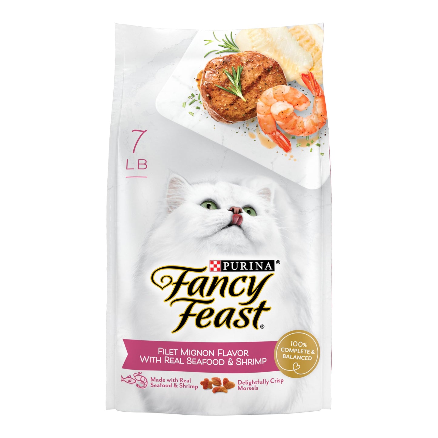 Dry Cat Food with Seafood and Shrimp