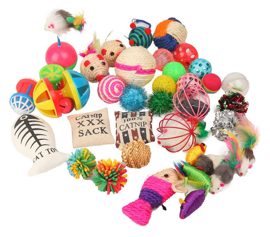 Cat Toys Variety Pack for Kitty 20 Pieces