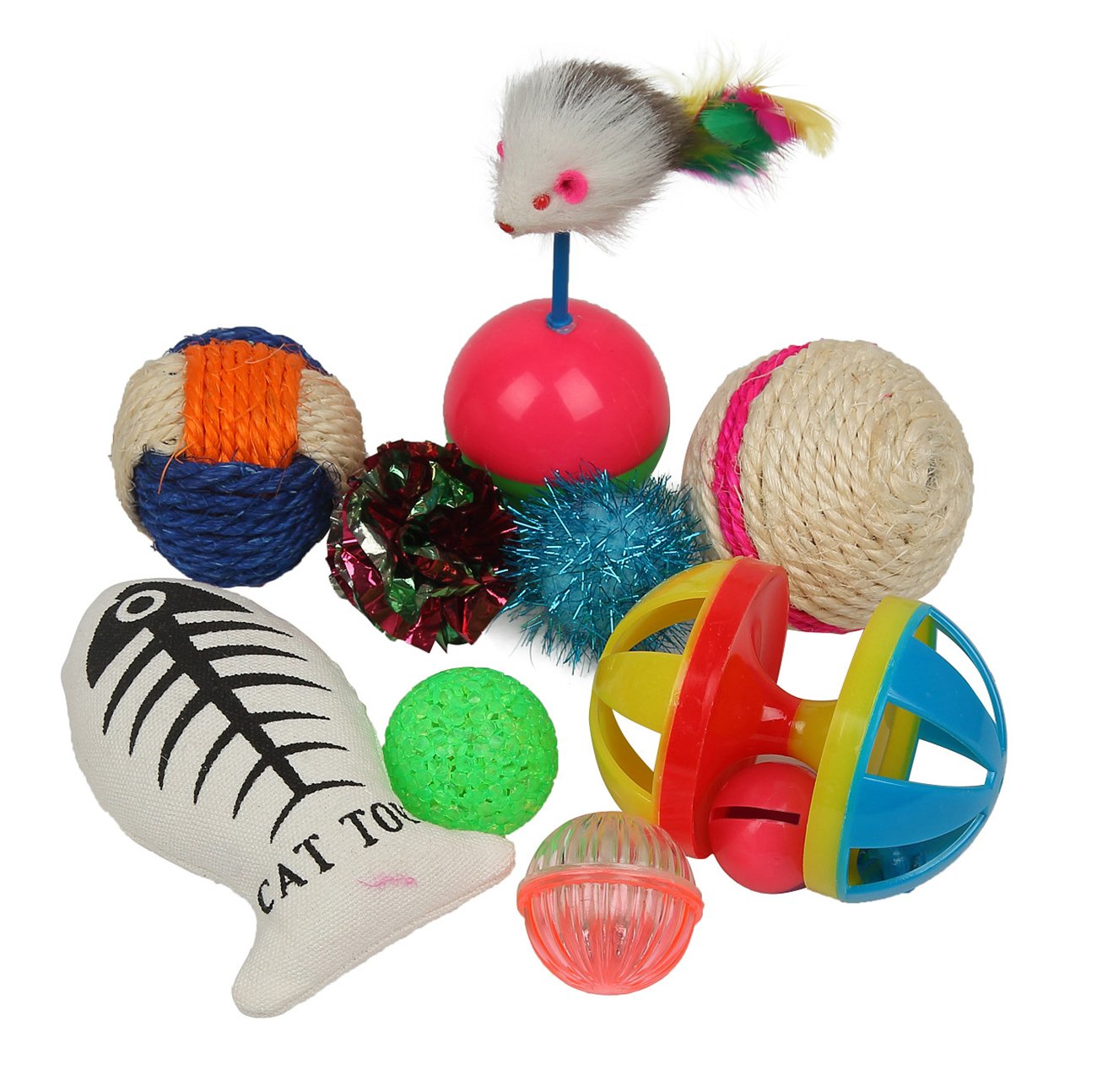 Cat Toys Variety Pack for Kitty 20 Pieces