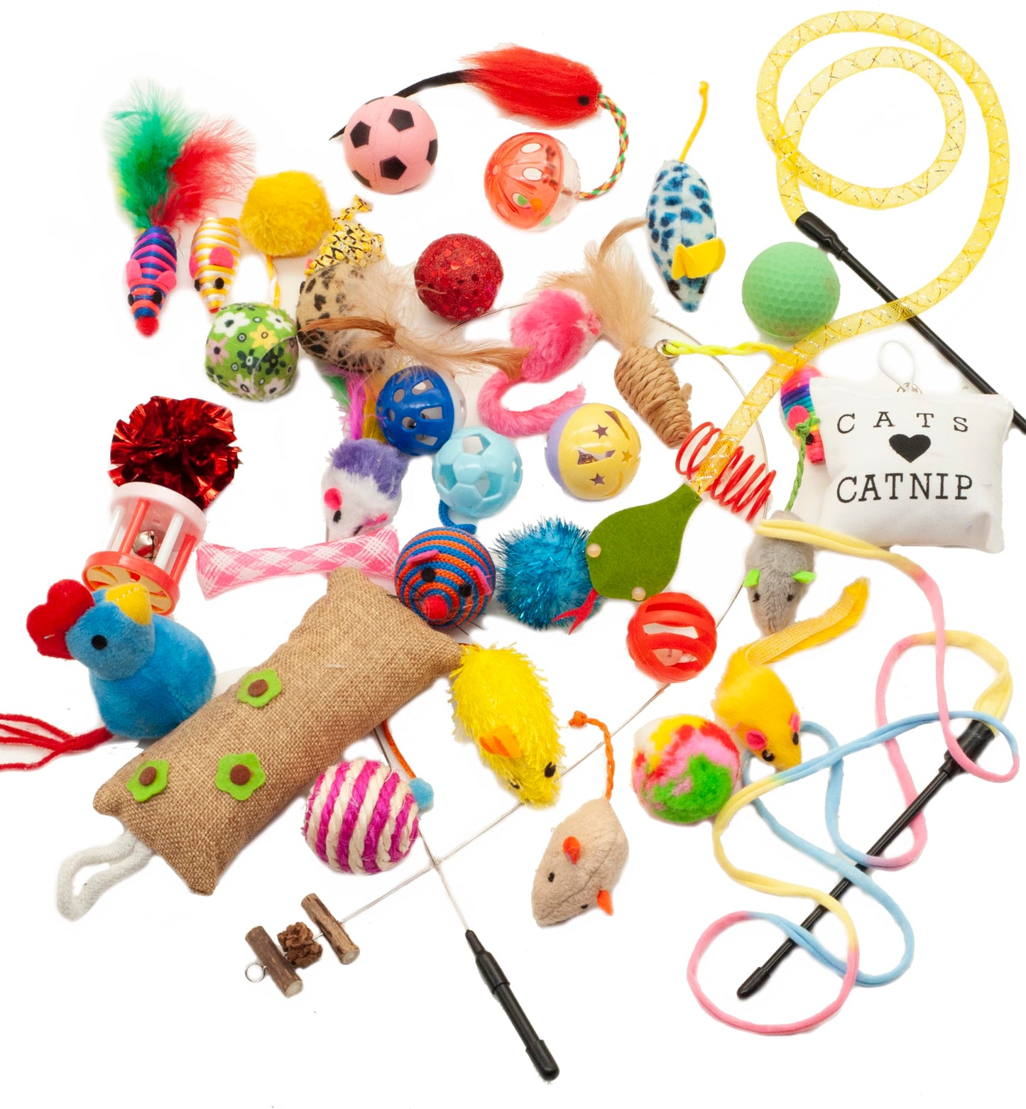 Cat Toys Variety Pack for Kitty 20 Pieces